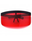Aloz micc kobiety oversizowe z ochroną Visor okulary kobiety Retro okulary wiatroszczelne mężczyźni tarcza Visor płasko zakończo