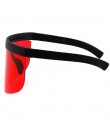 Aloz micc kobiety oversizowe z ochroną Visor okulary kobiety Retro okulary wiatroszczelne mężczyźni tarcza Visor płasko zakończo