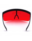 Aloz micc kobiety oversizowe z ochroną Visor okulary kobiety Retro okulary wiatroszczelne mężczyźni tarcza Visor płasko zakończo