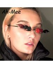 Luksusowe okulary przeciwsłoneczne cat eye kobiety Vintage marka projektant okulary mężczyźni małe metalowe odcienie dla kobiet 
