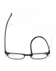 IBOODE TR90 kwadratowe pół ramki okulary do czytania kobiety mężczyźni Semi Rimless okulary Presbyopic kobieta mężczyzna nadwzro