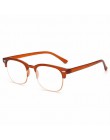 IBOODE TR90 kwadratowe pół ramki okulary do czytania kobiety mężczyźni Semi Rimless okulary Presbyopic kobieta mężczyzna nadwzro