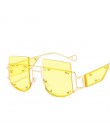 Nit Vintage okulary przeciwsłoneczne damskie luksusowe okulary przeciwsłoneczne męskie moda duże oprawki Retro okulary przeciwsł