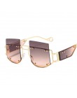 Nit Vintage okulary przeciwsłoneczne damskie luksusowe okulary przeciwsłoneczne męskie moda duże oprawki Retro okulary przeciwsł