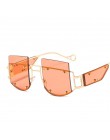 Nit Vintage okulary przeciwsłoneczne damskie luksusowe okulary przeciwsłoneczne męskie moda duże oprawki Retro okulary przeciwsł