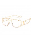 Nit Vintage okulary przeciwsłoneczne damskie luksusowe okulary przeciwsłoneczne męskie moda duże oprawki Retro okulary przeciwsł