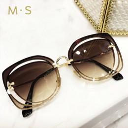 MS 2018 kobiety luksusowe klasyczne okulary damskie okulary przeciwsłoneczne oryginalne markowe designerskie okulary przeciwsłon