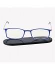 Ultra-cienkie przenośne okulary do czytania Unisex Ultralight typ papieru anti-niebieskie światło nadwzroczność spektakl + 1.0 +
