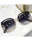 MS 2018 kobiety luksusowe klasyczne okulary damskie okulary przeciwsłoneczne oryginalne markowe designerskie okulary przeciwsłon