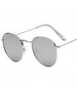 CANCHANGE Damskie okulary przeciwsłoneczne w stylu vintage Okrągłe okulary przeciwsłoneczne Damskie lustrzane okulary ze stopu o