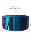 Aloz micc kobiety oversizowe z ochroną Visor okulary kobiety Retro okulary wiatroszczelne mężczyźni tarcza Visor płasko zakończo