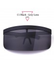 Aloz micc kobiety oversizowe z ochroną Visor okulary kobiety Retro okulary wiatroszczelne mężczyźni tarcza Visor płasko zakończo