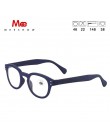 Meeshow okulary do czytania Retro męskie okulary z dioptrii okrągły styl europejski jakości kobiet okulary białe okulary do czyt