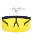 Aloz micc kobiety oversizowe z ochroną Visor okulary kobiety Retro okulary wiatroszczelne mężczyźni tarcza Visor płasko zakończo