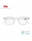Meeshow okulary do czytania Retro męskie okulary z dioptrii okrągły styl europejski jakości kobiet okulary białe okulary do czyt