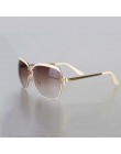 Luksusowa marka okulary przeciwsłoneczne damskie moda 2018 Retro okulary przeciwsłoneczne dla kobiet Vintage Lady lato styl okul