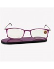 Ultra-cienkie przenośne okulary do czytania Unisex Ultralight typ papieru anti-niebieskie światło nadwzroczność spektakl + 1.0 +