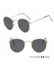 CANCHANGE Damskie okulary przeciwsłoneczne w stylu vintage Okrągłe okulary przeciwsłoneczne Damskie lustrzane okulary ze stopu o