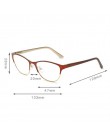 Iboode pół ramki kocie okulary do czytania kobiety mężczyźni Antifatigue komputerowe okulary optyczne Retro okulary starczowzroc