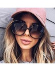 Luksusowe okrągłe okulary przeciwsłoneczne damskie ponadgabarytowe damskie okulary gradientowe moda marka kobiety okulary przeci