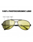 VIVIBEE mężczyźni fotochromowe Night Vision polaryzacyjny okulary Pilot styl aluminium kobiety spolaryzowane okulary jazdy żółty