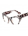 Kocie okulary czarne Vintage oprawki do okularów Nerd okulary z przezroczystymi szkłami Hlaf ramki okulary kobiety luksusowej ma