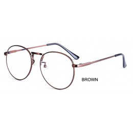 Feishini okrągła oprawka okulary komputerowe kobiety promienie promieniowanie Gamin oprawki do okularów metalowe Unisex okulary 