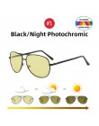 VIVIBEE mężczyźni fotochromowe Night Vision polaryzacyjny okulary Pilot styl aluminium kobiety spolaryzowane okulary jazdy żółty