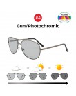 VIVIBEE mężczyźni fotochromowe Night Vision polaryzacyjny okulary Pilot styl aluminium kobiety spolaryzowane okulary jazdy żółty