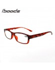 IBOODE kwadratowe okulary do czytania kobiety mężczyźni okulary Presbyopic kobieta mężczyzna nadwzroczność okulary Unisex powięk