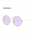 Vintage okrągłe okulary przeciwsłoneczne damskie kolor oceanu soczewki lustrzane okulary przeciwsłoneczne damskie marka designer