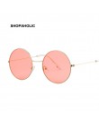 Vintage okrągłe okulary przeciwsłoneczne damskie kolor oceanu soczewki lustrzane okulary przeciwsłoneczne damskie marka designer