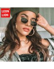 LEONLION New Arrival 2019 damskie okulary Retro metalowe owalne okulary przeciwsłoneczne męskie marka projektant okulary przeciw