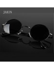 JAXIN Retro okrągłe okulary kobiety moda osobowość okulary mężczyźni ochrona oczu spolaryzowane óculos de sol masculino UV400 ga