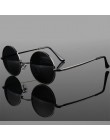 JAXIN Retro okrągłe okulary kobiety moda osobowość okulary mężczyźni ochrona oczu spolaryzowane óculos de sol masculino UV400 ga