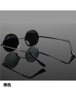 JAXIN Retro okrągłe okulary kobiety moda osobowość okulary mężczyźni ochrona oczu spolaryzowane óculos de sol masculino UV400 ga