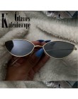 Metalowa ramka damskie okulary przeciwsłoneczne Cat Eye śliczne Sexy marka projektant lato Retro mała ramka czarne czerwone okul