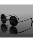 JAXIN Retro okrągłe okulary kobiety moda osobowość okulary mężczyźni ochrona oczu spolaryzowane óculos de sol masculino UV400 ga