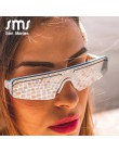 Moda kobiety Cat Eye okulary marka projektant mała pół ramki okulary kobieta mężczyzna lustro Sport Siamese okulary UV400