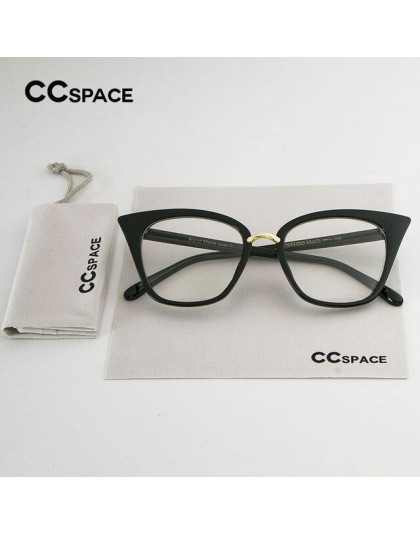 SU135 kocie oko kobiety okulary oprawki do okularów okulary klasyczne marka projektant czarne oprawki metalowy nit okulary damsk