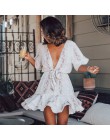Seksowna narzutka na bikini kobiety strój kąpielowy Cover-up strój kąpielowy bikini Knitting stroje kąpielowe siatka plażowa suk