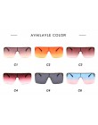 Moda za duże kwadratowe okulary damskie 2019 marka projektant Vintage Gradient niebieskie różowe okulary przeciwsłoneczne dla ko