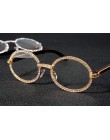 Sen Maries 3AAA cyrkon diamentowe okulary przeciwsłoneczne mężczyźni kobiety nowa luksusowa Vintage okrągła cyrkonia sześcienna 