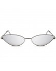 Metalowa ramka damskie okulary przeciwsłoneczne Cat Eye śliczne Sexy marka projektant lato Retro mała ramka czarne czerwone okul
