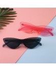 ZXWLYXGX jednoczęściowe okulary przeciwsłoneczne damskie marka projektant nowe mody śliczne sexy retro kocie oko Vintage tanie o