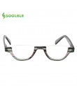 SOOLALA płasko zakończony pół-rimless okulary do czytania kobiety mężczyźni 2018 nowe tanie okulary do czytania w prezbiopii ze 