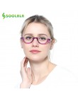 SOOLALA płasko zakończony pół-rimless okulary do czytania kobiety mężczyźni 2018 nowe tanie okulary do czytania w prezbiopii ze 
