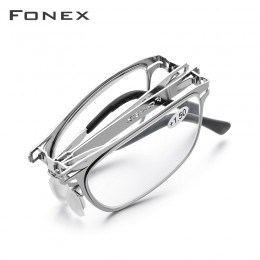 FONEX wysokiej jakości składane okulary do czytania mężczyźni kobiety składany czytnik prezbiopii nadwzroczność dioptrii okulary
