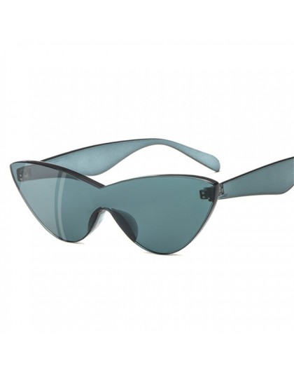 ZXWLYXGX jednoczęściowe okulary przeciwsłoneczne damskie marka projektant nowe mody śliczne sexy retro kocie oko Vintage tanie o