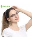 SOOLALA kocie oko pół-rimless blokujące niebieskie światło filtr okulary rama kobiety niebieskie światło blokowanie przeciw prom